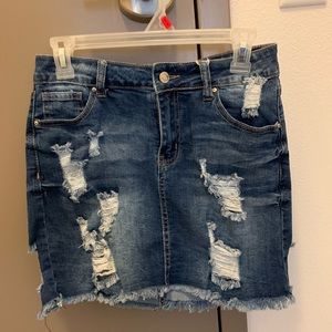 💙💙BRAND NEW “LOVE ME NOW” DENIM SKIRT 💙💙
